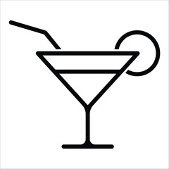 cocktail icon vector design template
