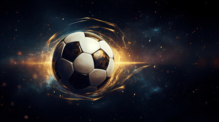 Naklejka premium soccerball / football / soccer game illustrationgenerative ai