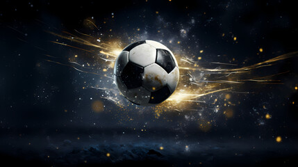 Naklejka premium soccerball / football / soccer game illustrationgenerative ai