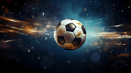 Fototapeta premium soccerball / football / soccer game illustrationgenerative ai