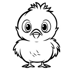 chick doodle illustration
