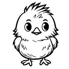 chick doodle illustration
