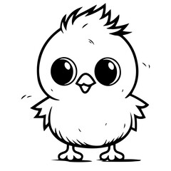 chick doodle illustration