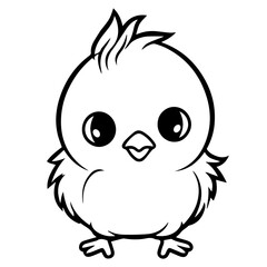 chick doodle illustration