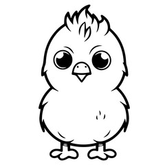 chick doodle illustration