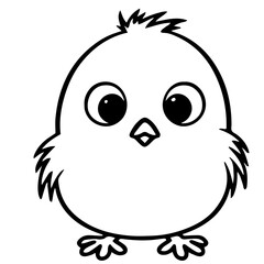 chick doodle illustration