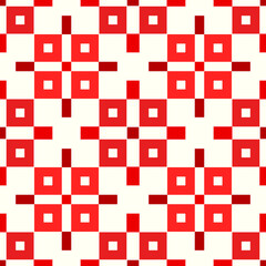 Checks wallpaper. Seamless geometric pattern. Squares background. Polygons ornament. Geometrical motif. Digital paper. Textile print. Web design. Vector art