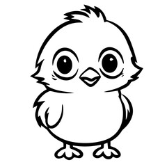 chick doodle illustration