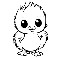 chick doodle illustration