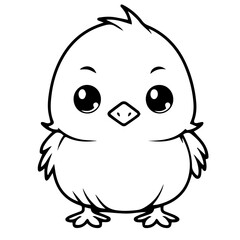 chick doodle illustration