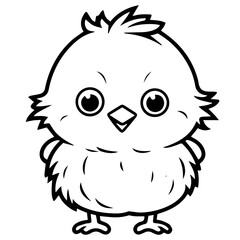 chick doodle illustration