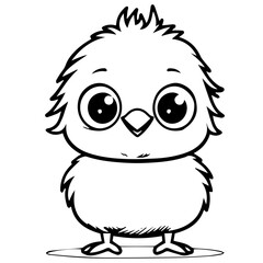 chick doodle illustration