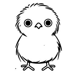 chick doodle illustration