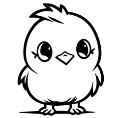 chick doodle illustration