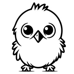 chick doodle illustration