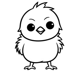 chick doodle illustration