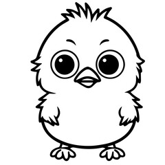 chick doodle illustration