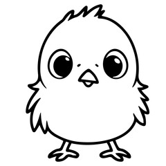 chick doodle illustration