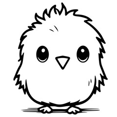 chick doodle illustration