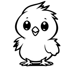 chick doodle illustration