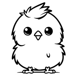 chick doodle illustration