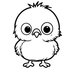 chick doodle illustration