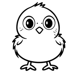 chick doodle illustration