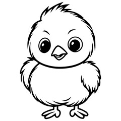 chick doodle illustration