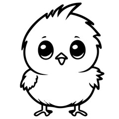 chick doodle illustration