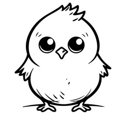 chick doodle illustration