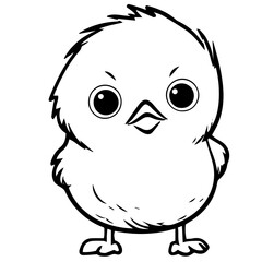 chick doodle illustration