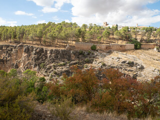 Vistas en la ruta de senderismo de la Hoz de Alarcón, Hoz de Alarcón, Alarcón, Cuenca, Castilla...