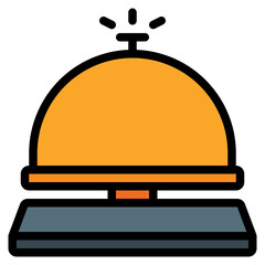 hotel bell,A bell used to call for service or assistance from hotel staff.