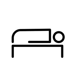 Fototapeta premium Hotel, hostel, overnight stay,- vector icon