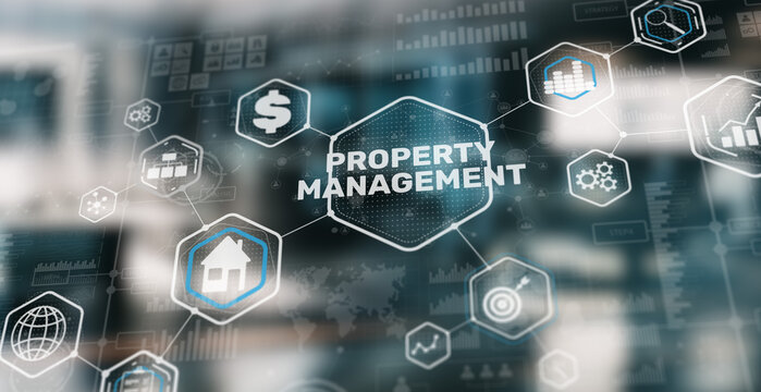 Property management real estate business concept. Investment consulting marketing plan