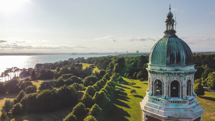 Sunny evening over the Royal Victoria Chapel in Southampton 
