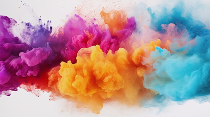Fototapeta premium Explosion of colourful clouds