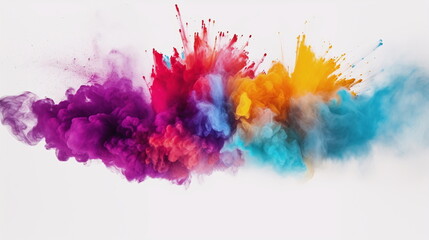 Fototapeta premium Splash art of different colours