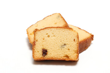 白背景のパウンドケーキ