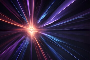 Abstract cyber light background. AI generated illustration
