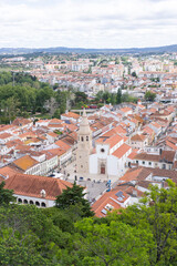 Fototapeta na wymiar Aerial view of Tomar town in Portugal
