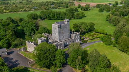 Fototapeta na wymiar Knappogue Castle and surroundings, Limerick Ireland,May,14,2022