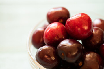 cherries on a plate