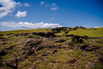 Hillside on Easter Island