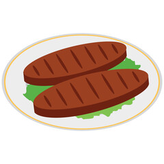 Food Flat Vector Icons 


