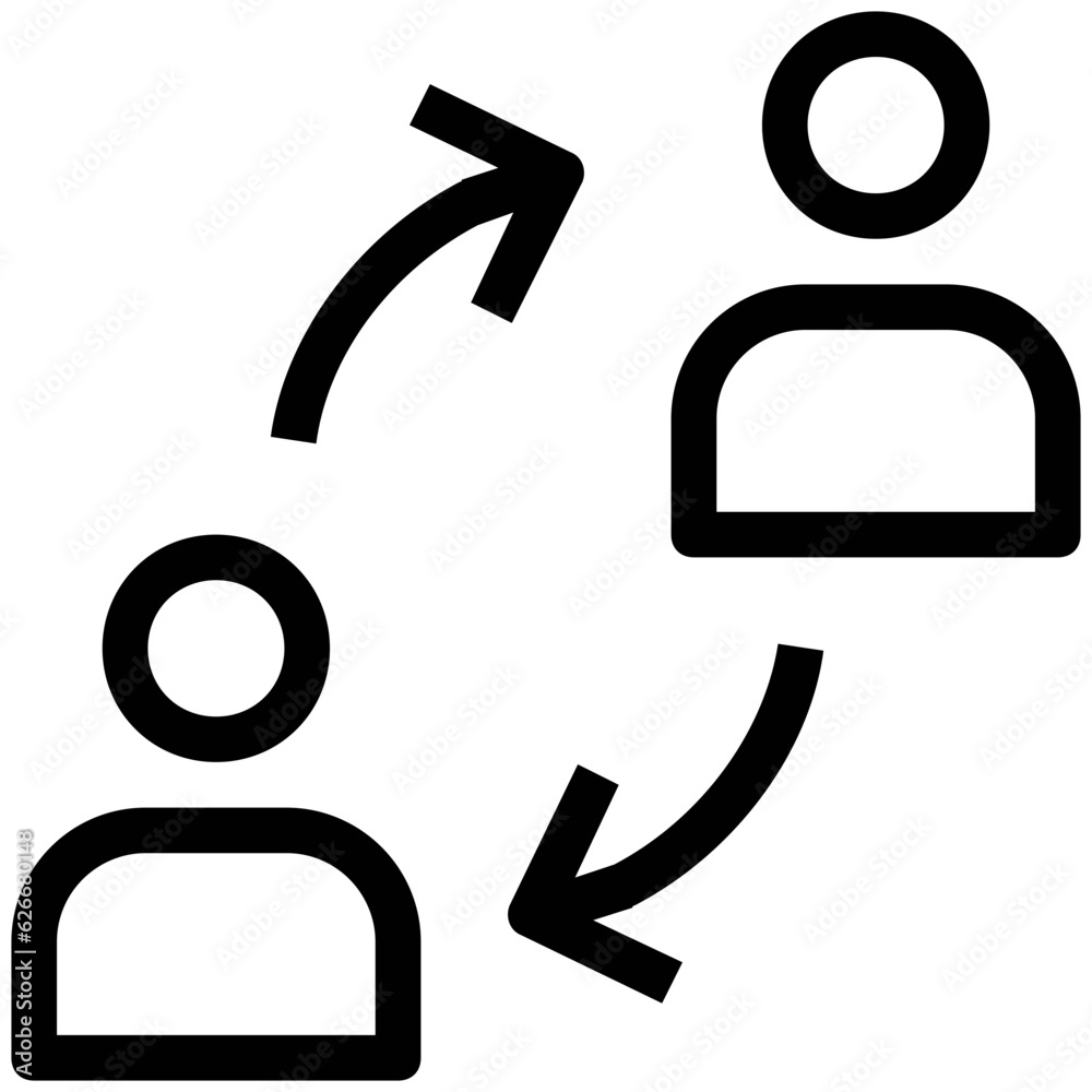 Canvas Prints digital marketing vector line icons