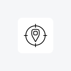 Pinpointing Your Destination 

 Vector Line Icon