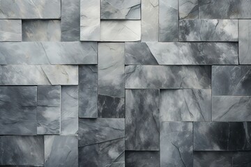 Wall tiles of Grigio Carnico marble, with a mix of gray shades and intricate textures