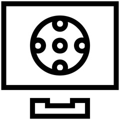 Football Sports Vector Line Icons 

