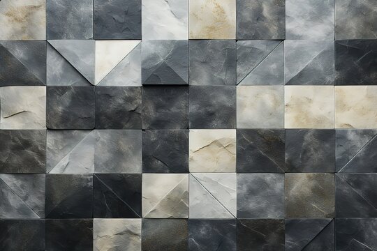 Wall tiles of Grigio Carnico marble, with a mix of gray shades and intricate textures